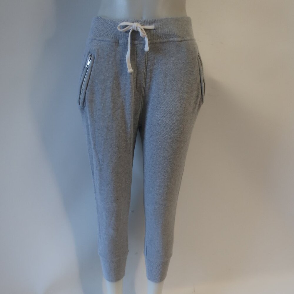Womens Sincerely Jules For Bandier Gray Crop Sweatpants S